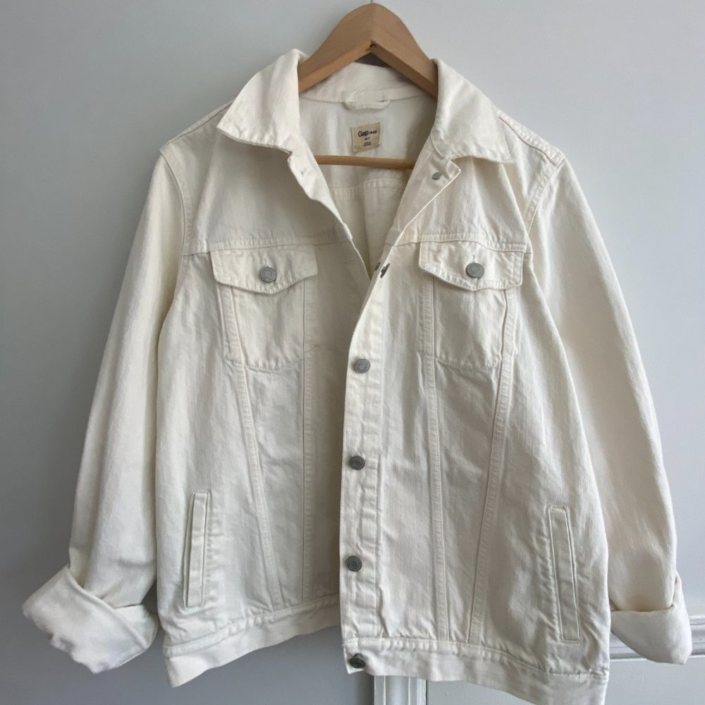 Old Navy White Denim Jacket
